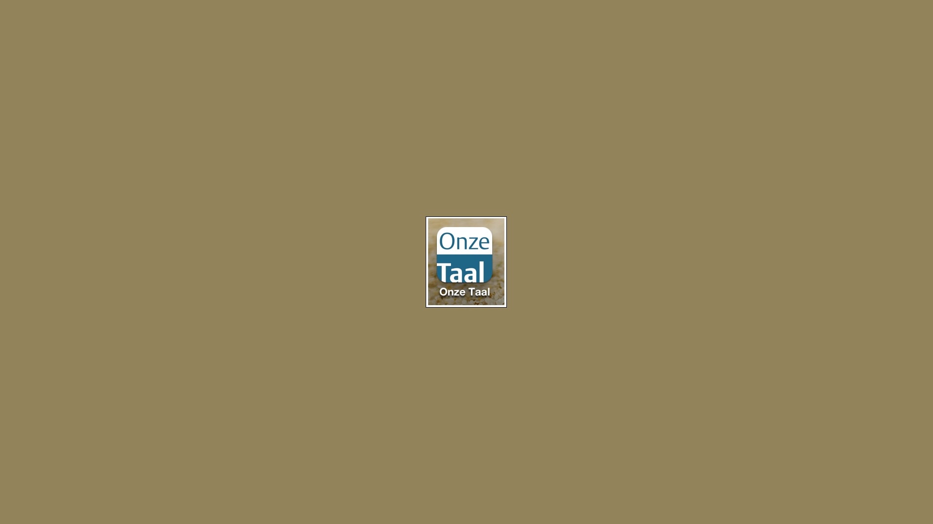 Das Logo der ehemaligen Web-App der Sprach-App von Onze Taal