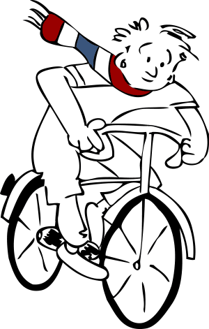 Radfahrer (Zeichnung)